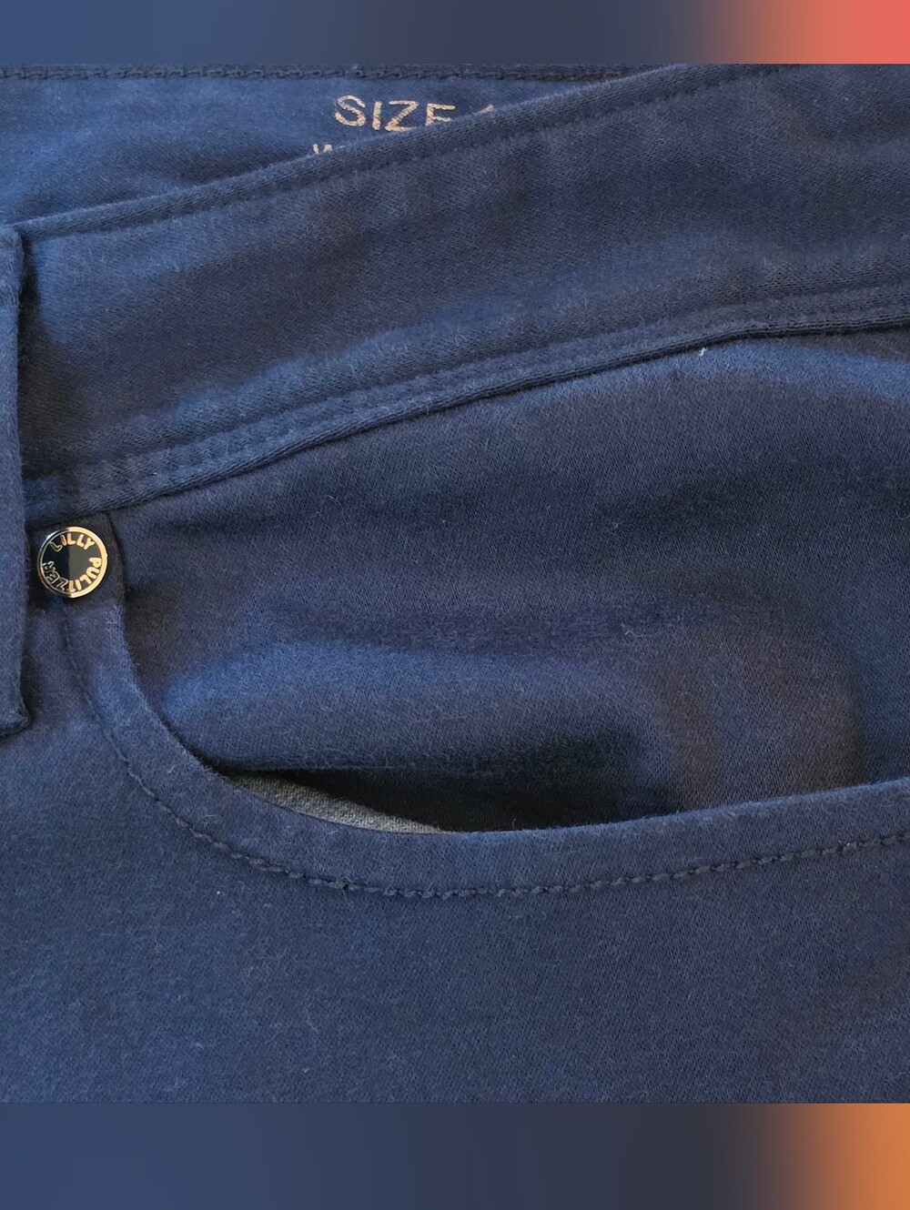 Lilly Pulitzer Navy Blue Straight Jeans - Picture 3 of 14
